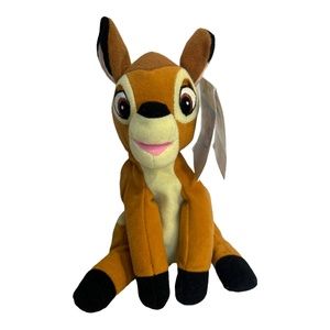 Bambi Disney Store Deer Stuffed Animal Plush Bean Bag